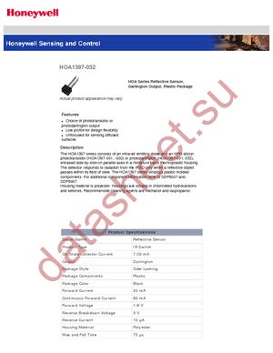 HOA1397-032 datasheet  